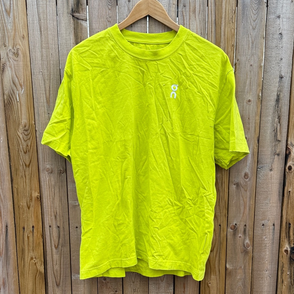 On Running Bright Green Short Sleeve Tee